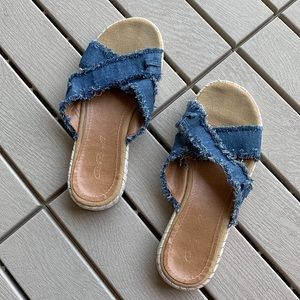 Denim sandals